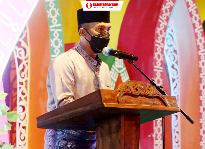 Camat Kute Siantan, M Rais menyampaikan laporan pelaksanaan MTQ ke II